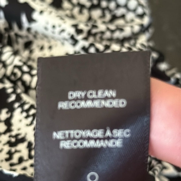 AFRM Bette Long Sleeve Mini Dress Black/White Animal Print Size Small - Picture 13 of 13